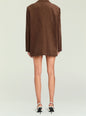 Back view of a brown corduroy Hera blazer with a relaxed fit thumbnail image 4 of 5