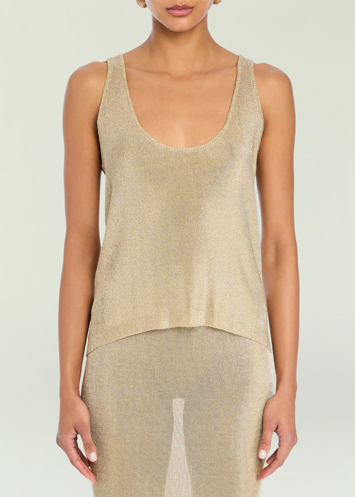 Hero Metallic Knit Tank