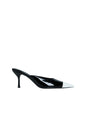 Allegra Leather Kitten Mule