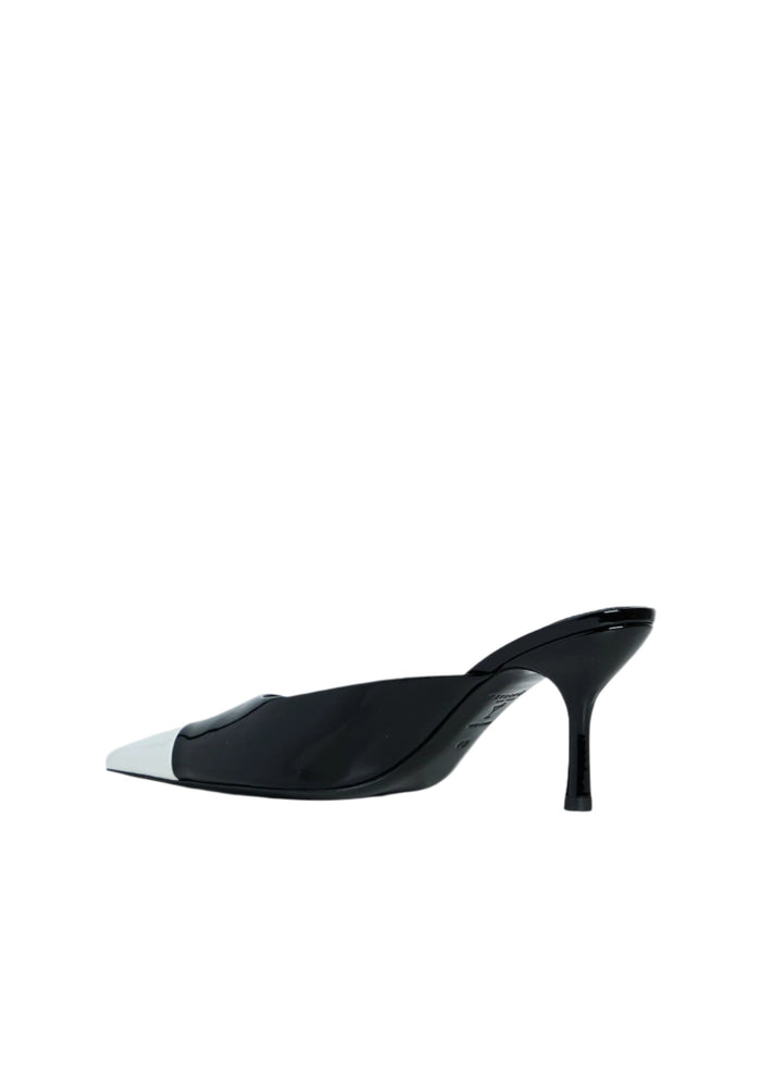 Allegra Leather Kitten Mule