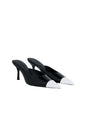 Allegra Leather Kitten Mule