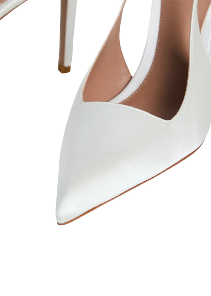 Evelyn Satin Slingback