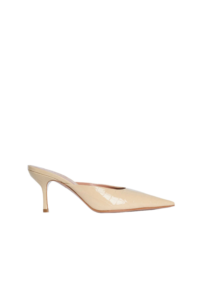 Francesca Leather Kitten Mule