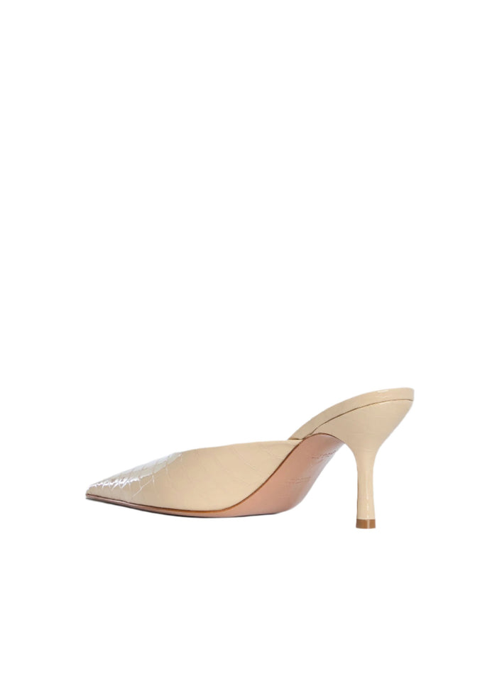Francesca Leather Kitten Mule