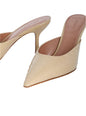 Francesca Leather Kitten Mule