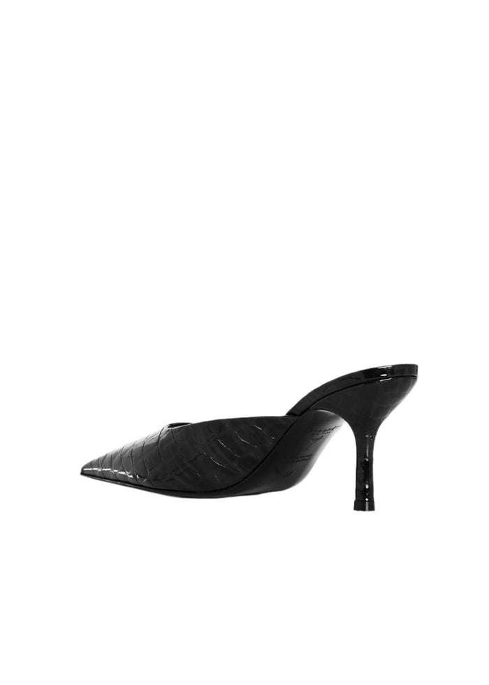 Francesca Leather Kitten Mule