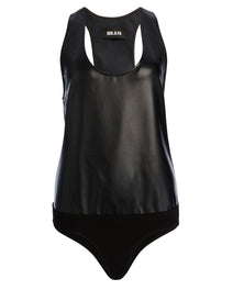 Nina Vegan Leather Bodysuit