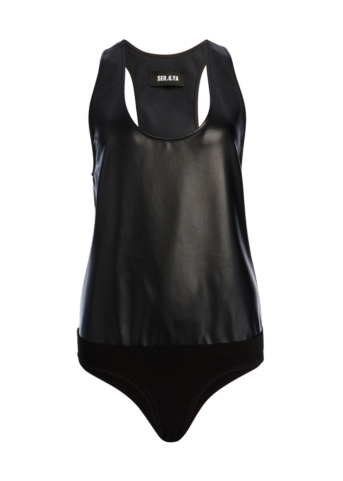 Nina Vegan Leather Bodysuit