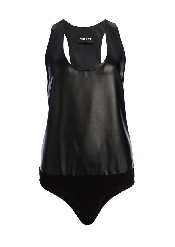 Nina Vegan Leather Bodysuit