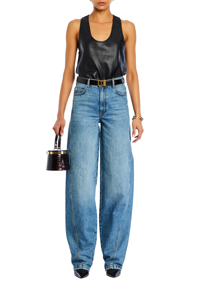 Nina Vegan Leather Bodysuit