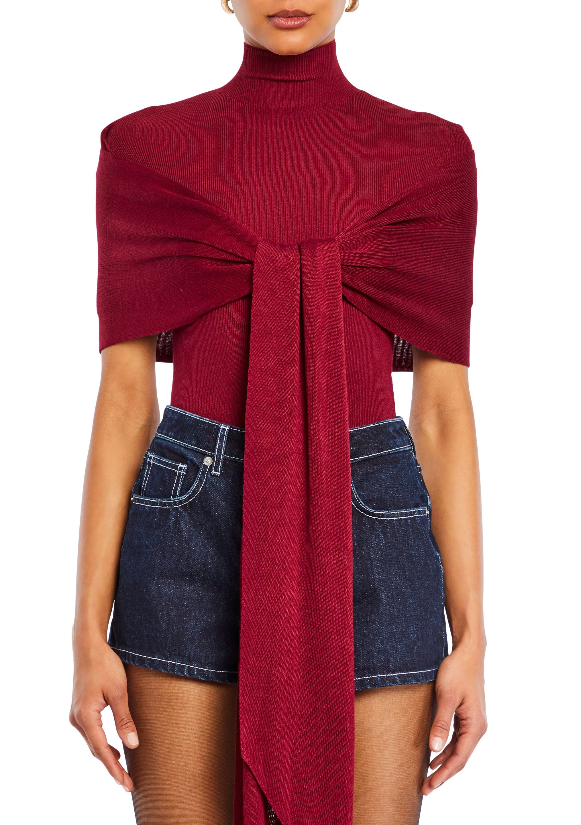 たまゆらニットポロ tunica Noemi Knit Tie Top – SEROYA