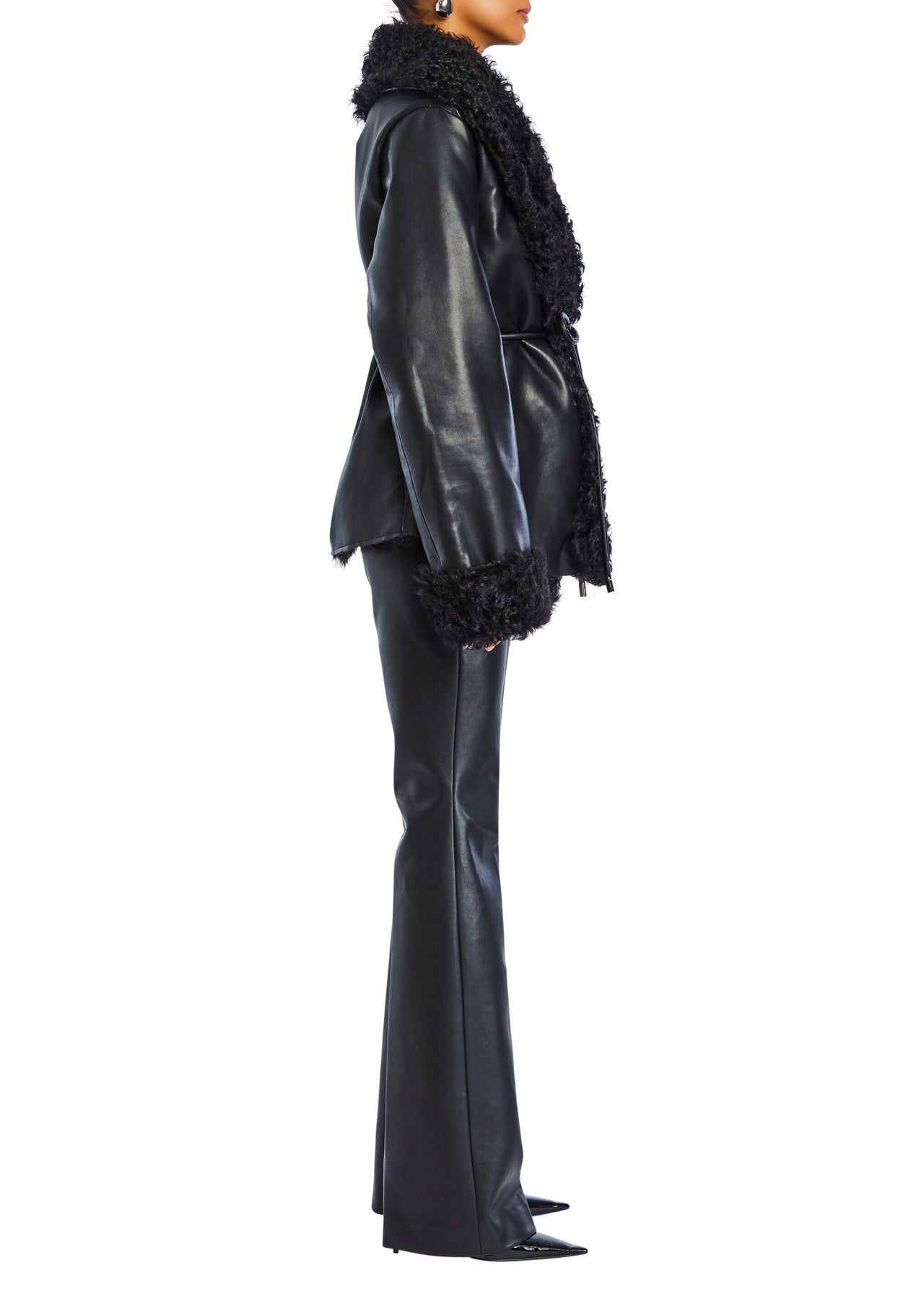 Roxanne Vegan Leather Coat – SEROYA