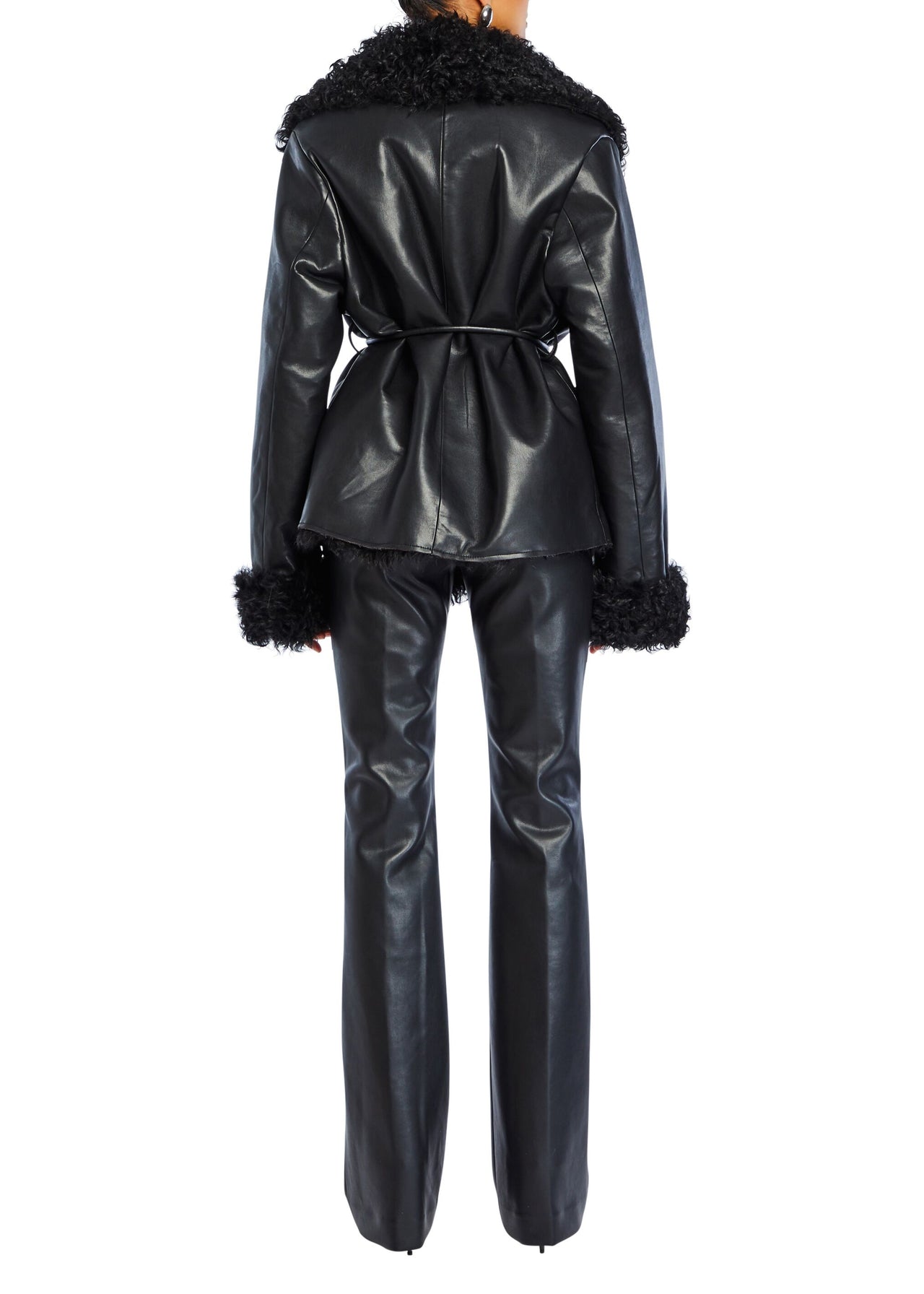 Roxanne Vegan Leather Coat – SEROYA