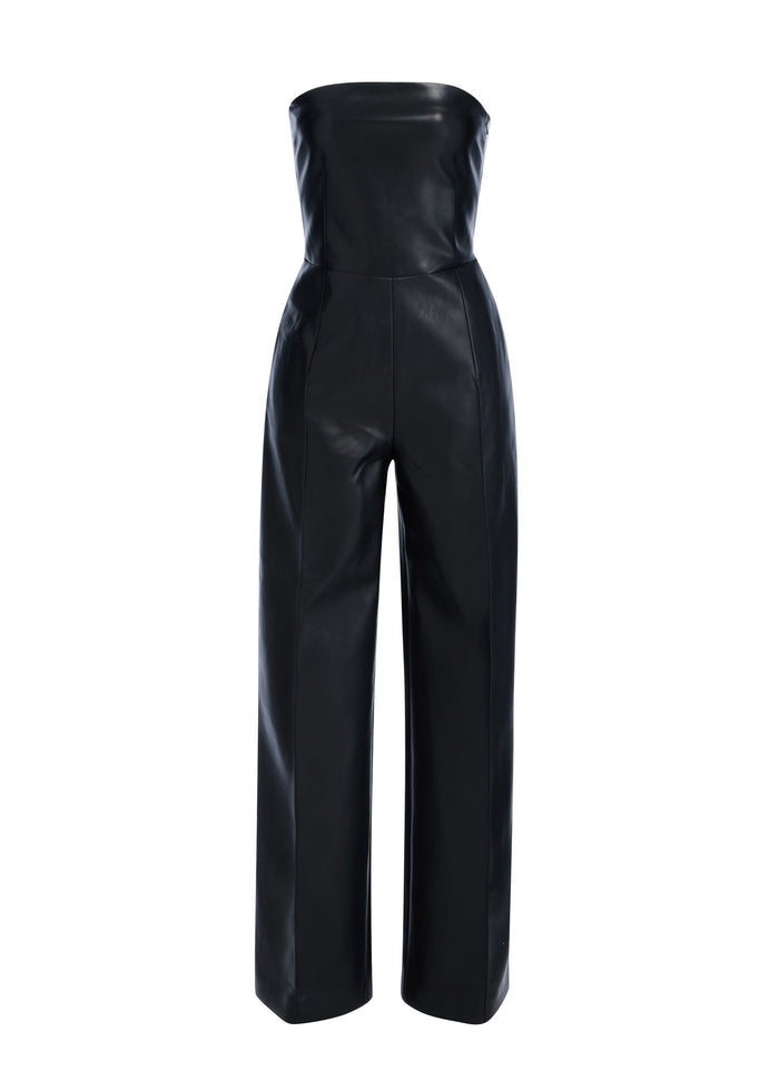 Zoe Faux Leather Jumpsuit