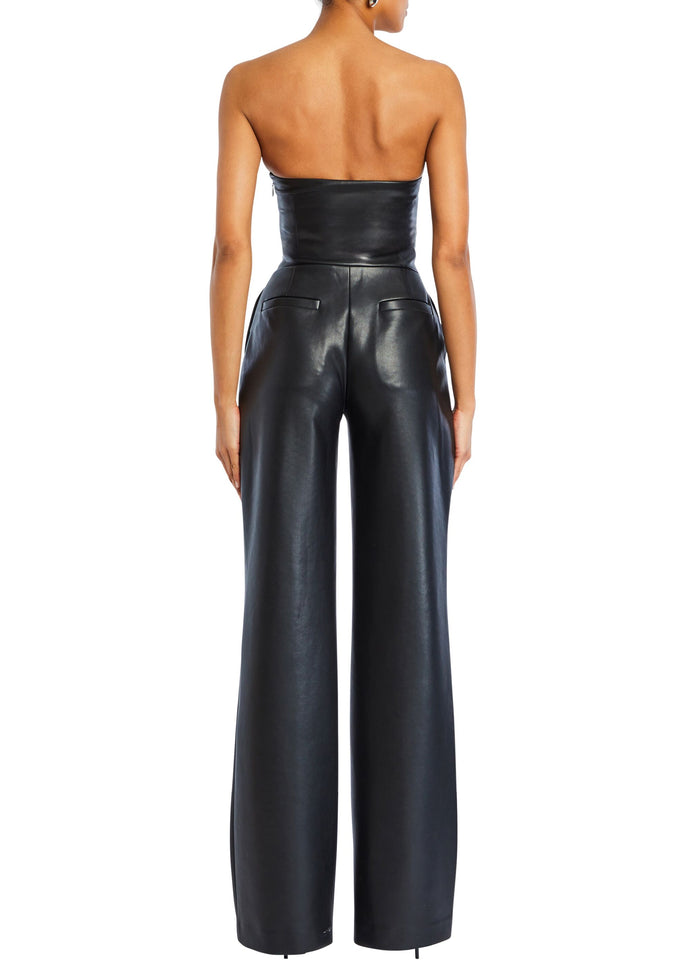 Zoe Faux Leather Jumpsuit