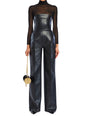Zoe Faux Leather Jumpsuit
