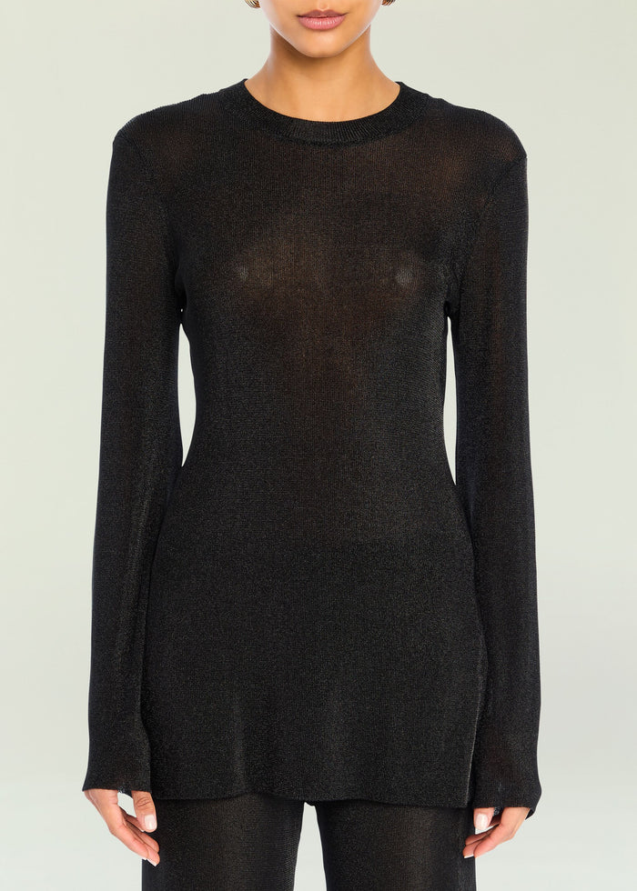 Ines Metallic Knit Top