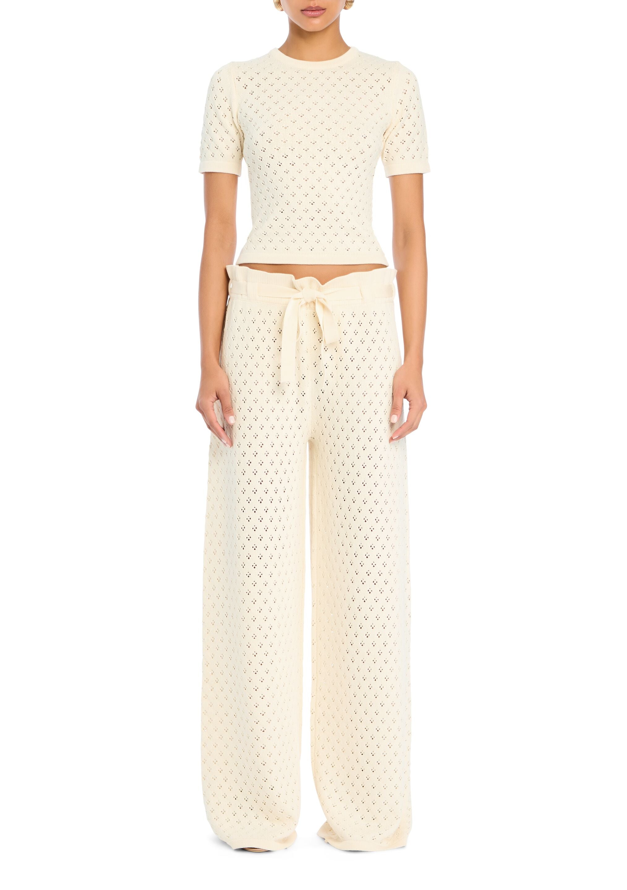 Mali Pointelle Knit Pant – SEROYA