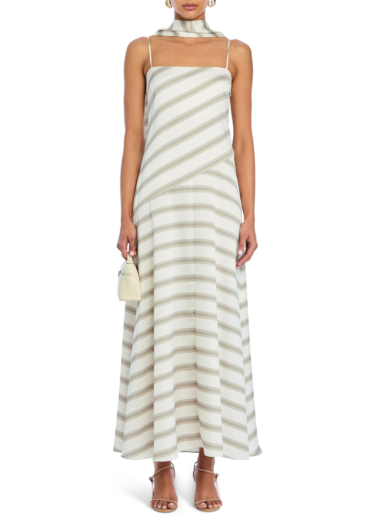 knee length dresses for ladies Kaia Satin Maxi Dress – SEROYA