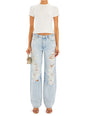 Sunny Mid Rise Distressed Jean