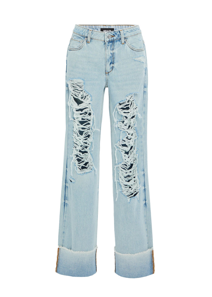 Margot Cuffed Distressed Jean