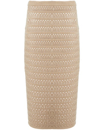 Marjorie Knit Crochet Maxi Skirt