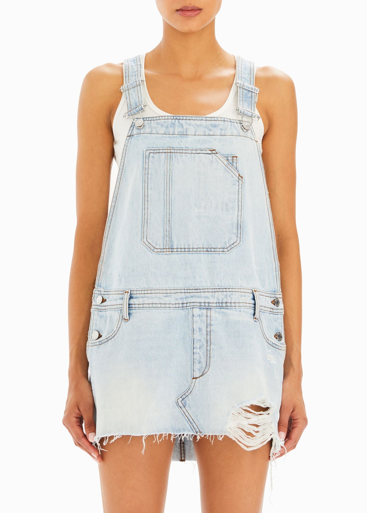mini overall dress Moe Overall Mini Dress – SEROYA