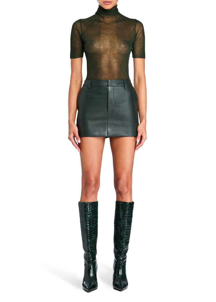Emilia Vegan Leather Mini Skirt