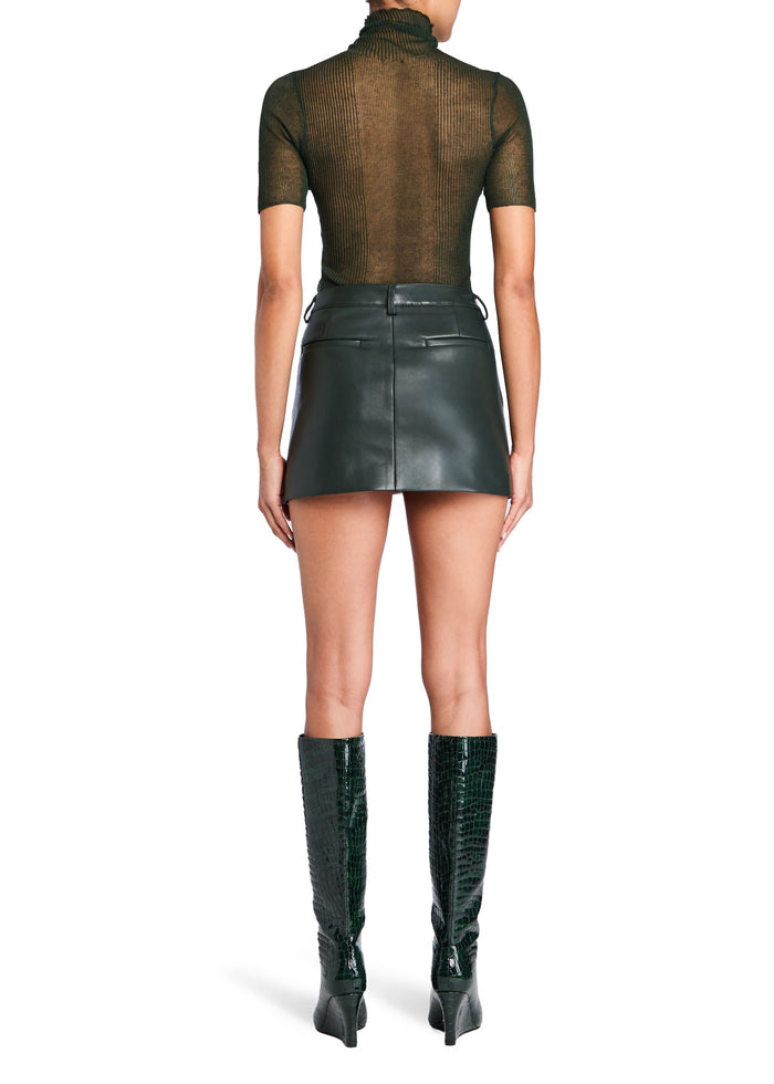 Emilia Vegan Leather Mini Skirt