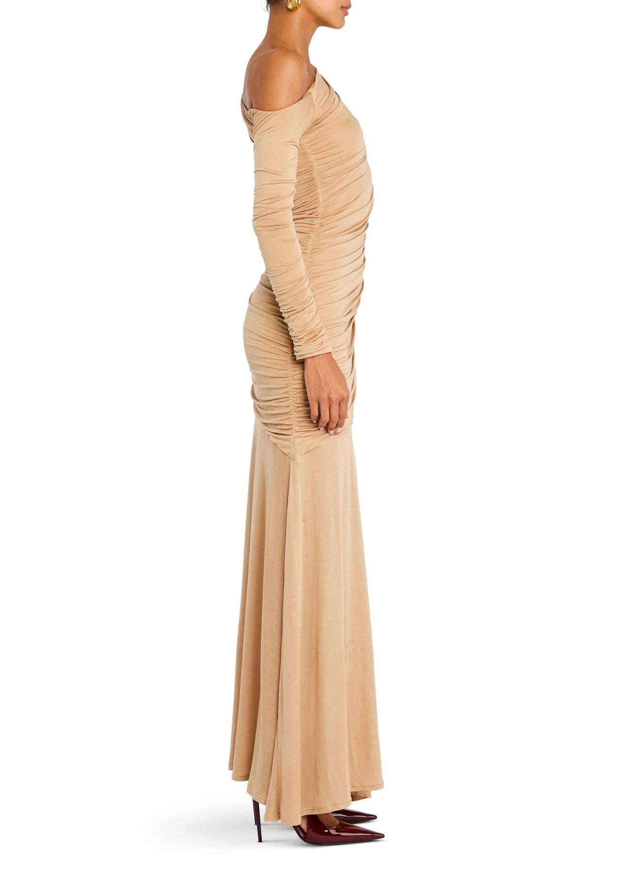 Persephone Ruched Maxi Dress SEROYA Persephone Ruched Maxi Dress SEROYA