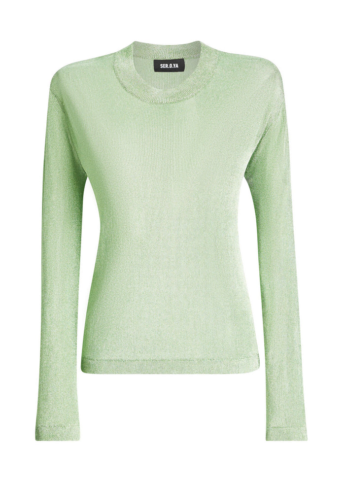 Hana Metallic Knit Top