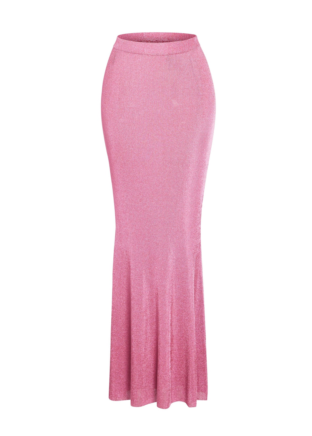 Harmony Metallic Knit Maxi Skirt – SEROYA - Main Image