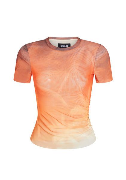 ^_^　little $uzie" Sheer China Shirt Kate Mesh Baby Tee – SEROYA