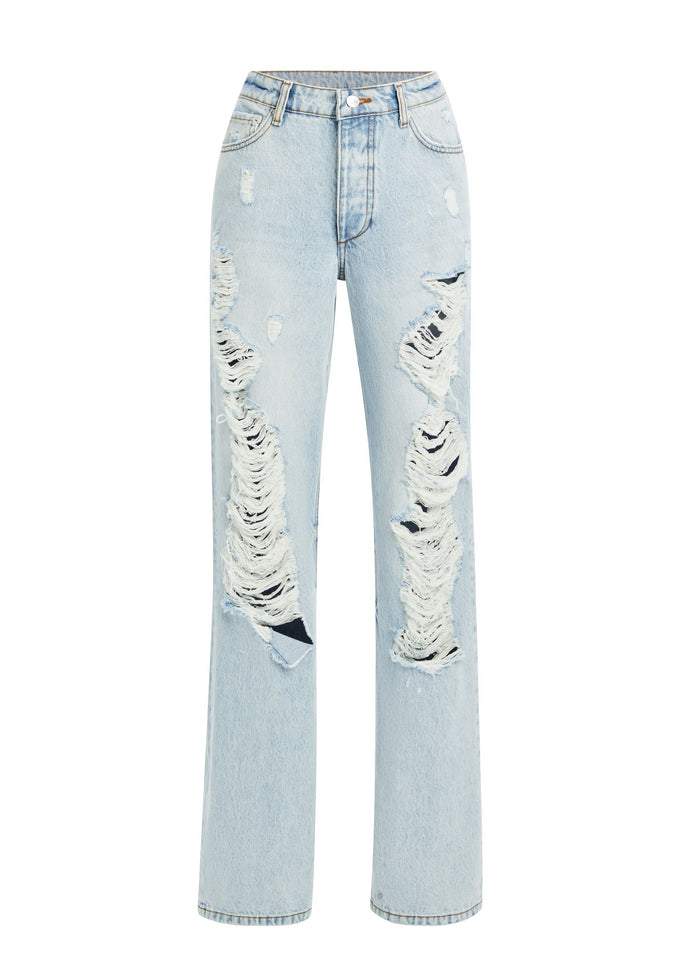 Sunny Mid Rise Distressed Jean