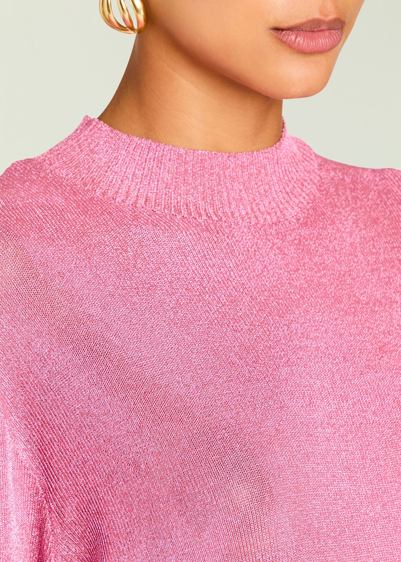 Rae Metallic Knit Mini Dress – SEROYA