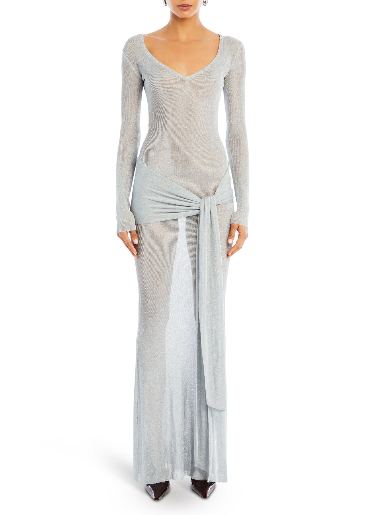Ashera Metallic Knit Dress SEROYA Ashera Metallic Knit Dress SEROYA