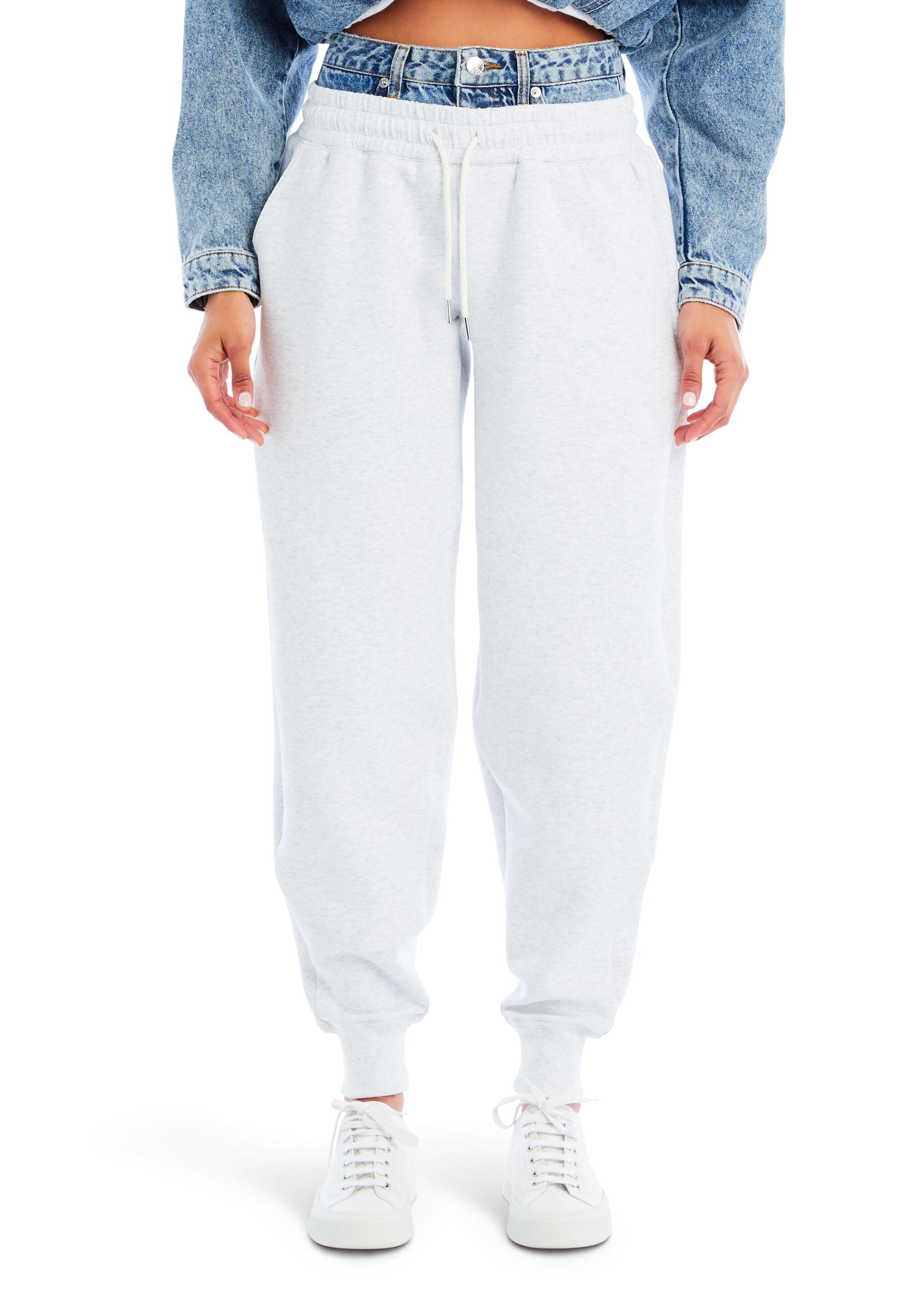 ◆SATUR◆ Etna Lounge Sweatpants Melange Ivory SA23SSMP14IV MUSINSA公式 | SATUR Etna Lounge Straight Sweatpants Melange