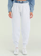Klara Sweatpant light gray drawstring joggers with a relaxed fit shown with a denim jacket thumbnail image 1 of 5