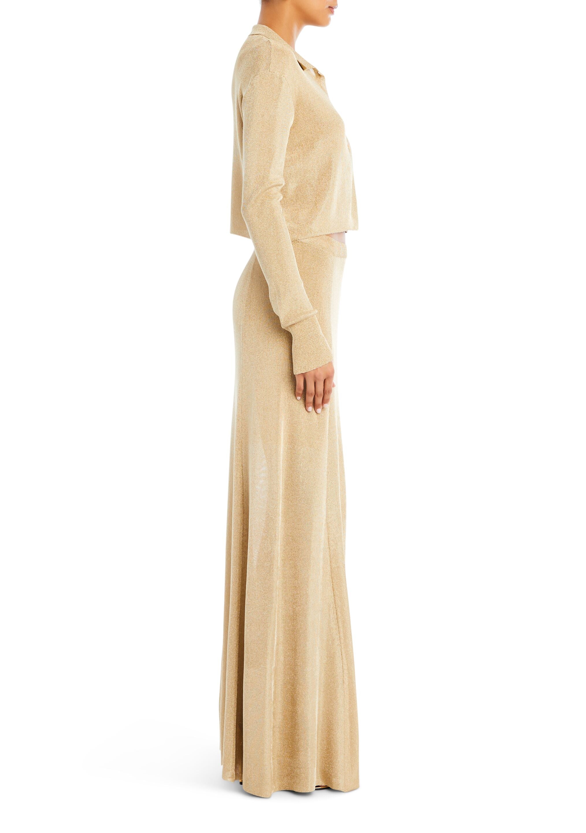 Alice Metallic Knit Maxi Skirt – SER.O.YA