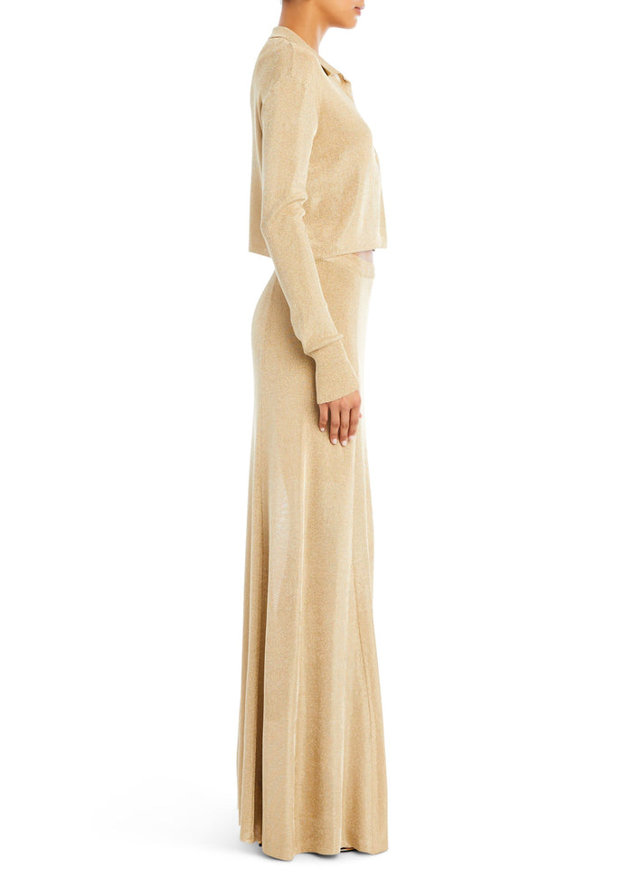 Alice Metallic Knit Maxi Skirt