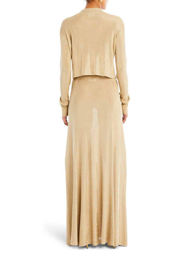 Alice Metallic Knit Maxi Skirt