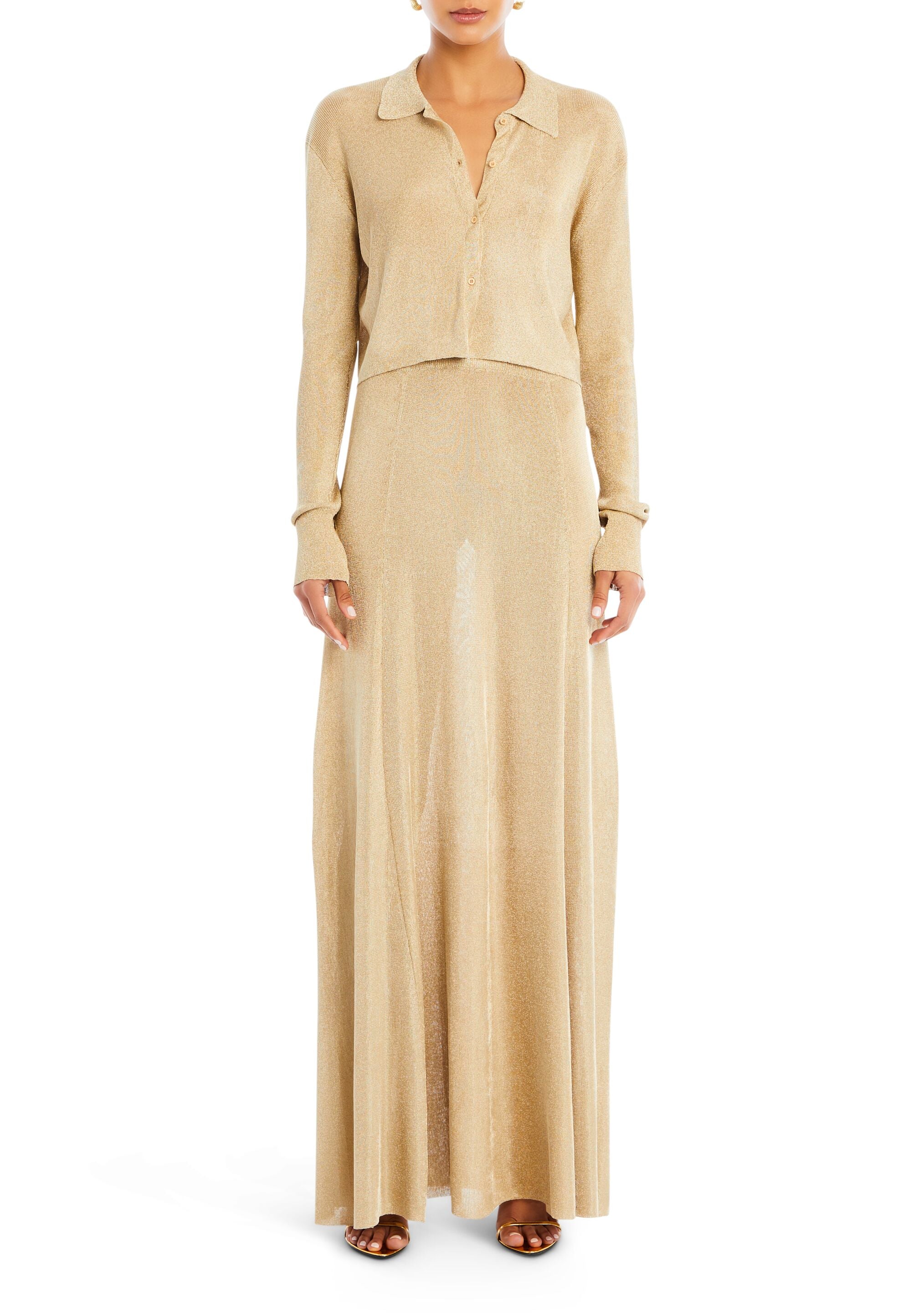 Alice Metallic Knit Maxi Skirt – SER.O.YA