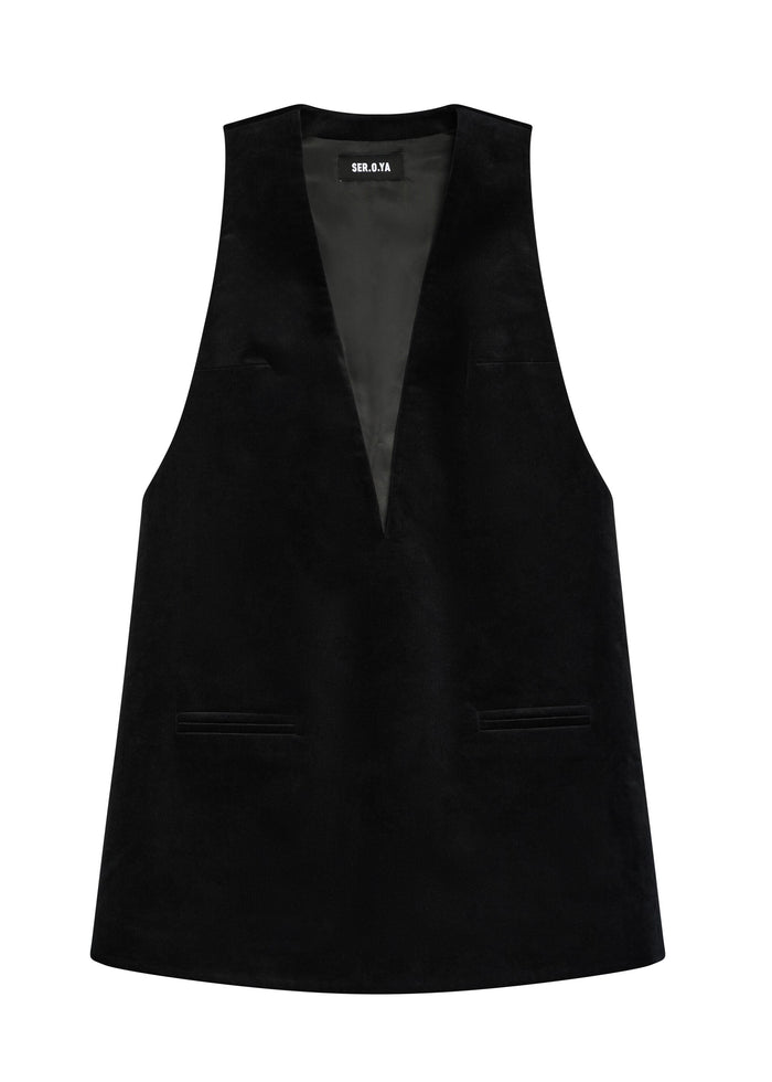 Maxine Velvet A-Line Mini Dress