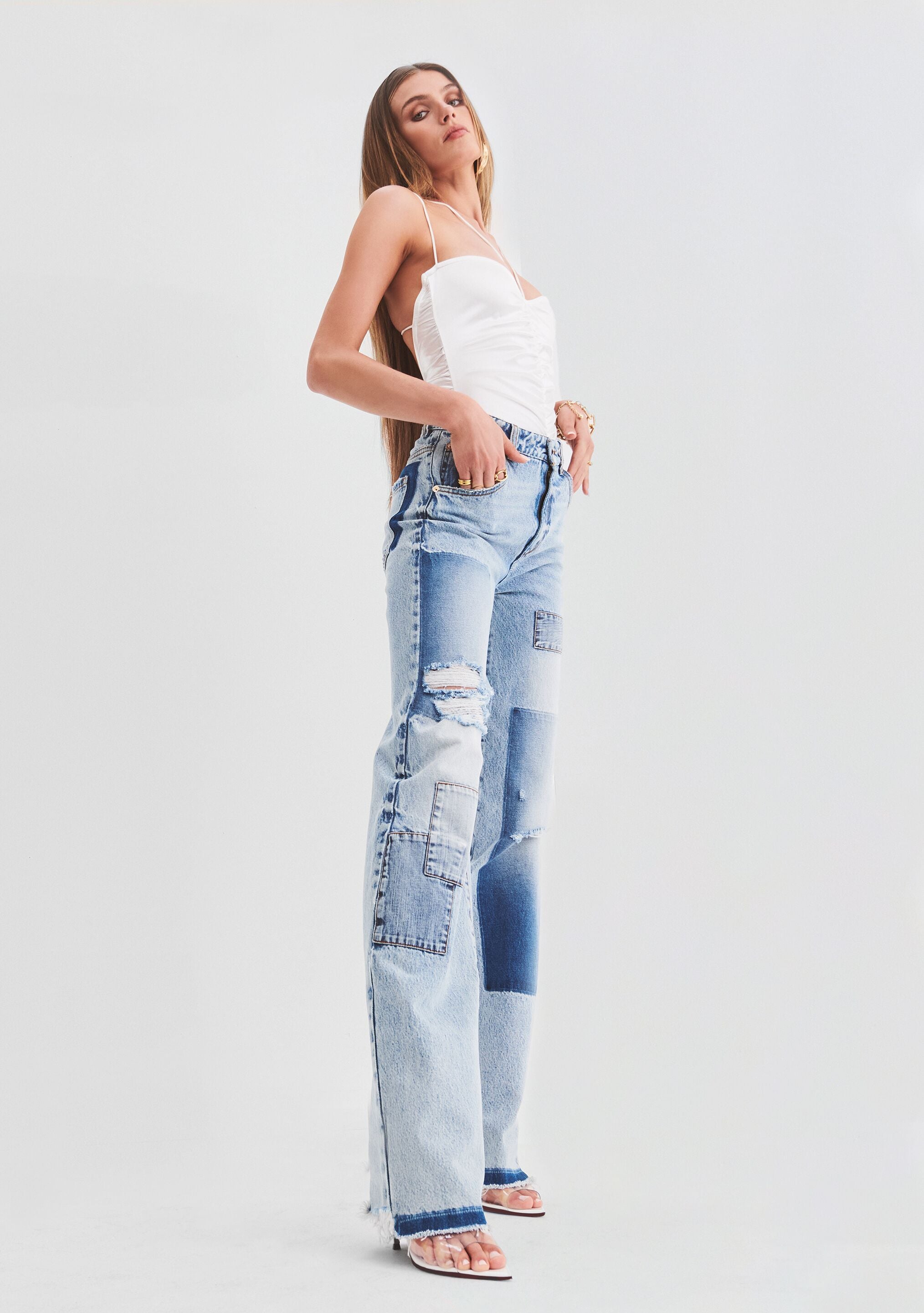 Heidi Straight Leg Patch Jean – SEROYA NYC