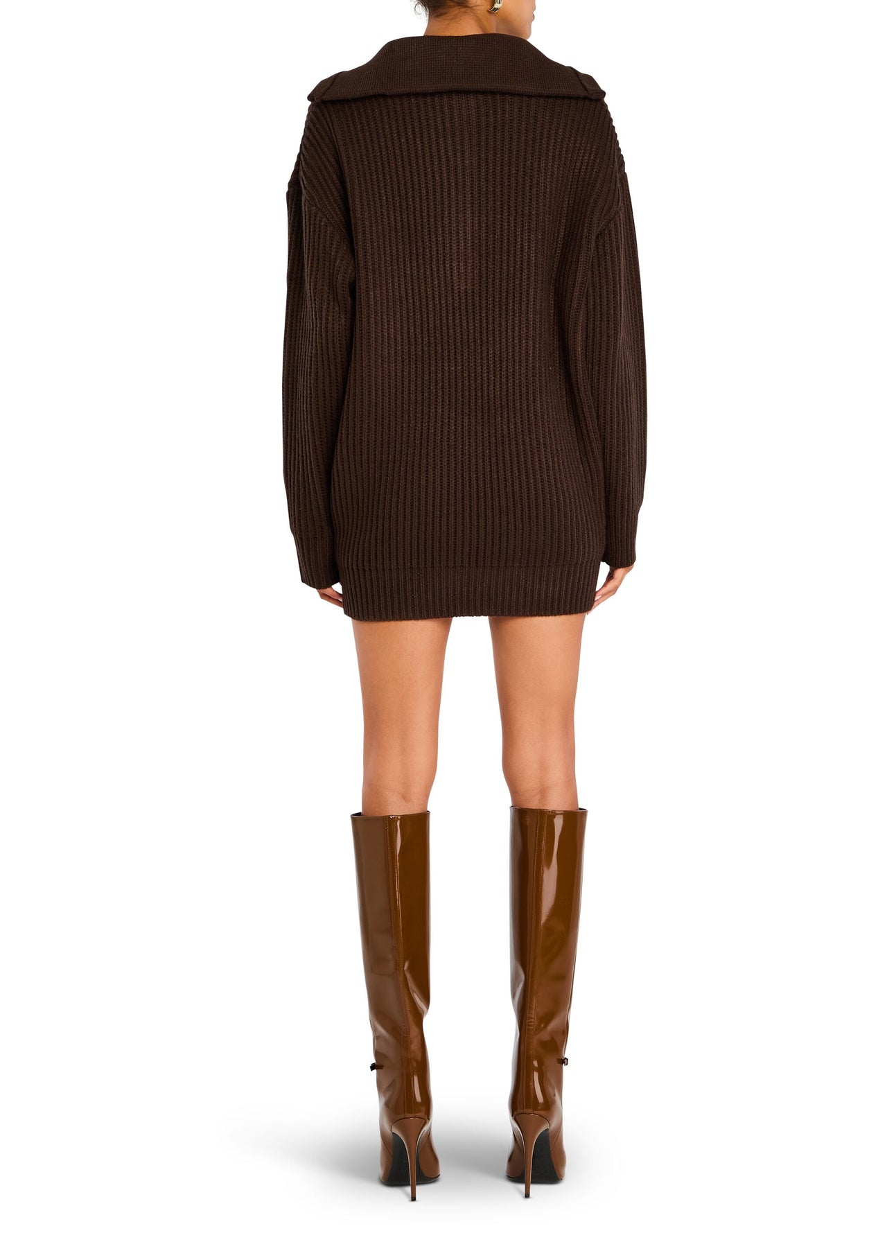 open lace back dress Shy Oversized Sweater Dress – SEROYA