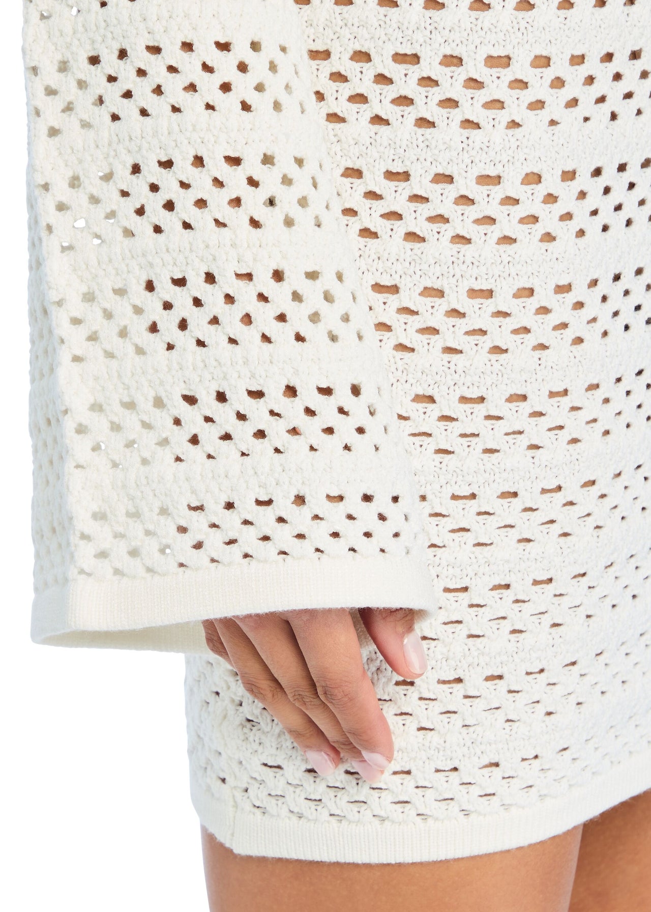 Ser.O.Ya Women's Sophie Crochet Mini Dress - Porcelain - Size XL Ser.O.Ya Women's Sophie Crochet Mini Dress - Porcelain - Size XL