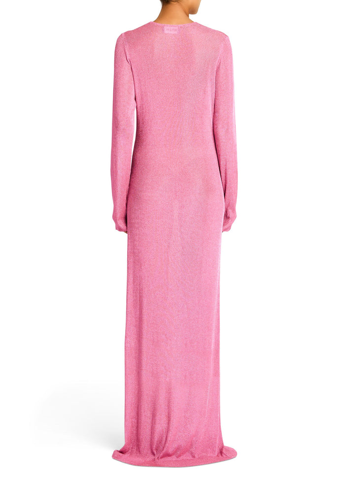 Carmel Metallic Knit Maxi Dress