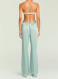 Back view of a mint green Courtney Bralette with crisscross back straps thumbnail image 4 of 5