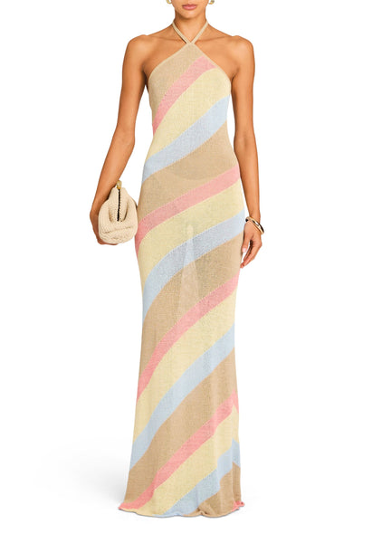 ser o ya serenade maxi dress Dree Knit – SEROYA dress-length:knee-length Color:Elemental Blue Pastel Dresses and Gowns The Garden Serenade Maxi