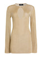 Emeri Metallic Knit Mini Dress